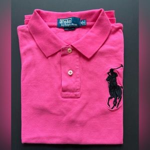 Polo Ralph Lauren “Custom Fit” “Big Pony” mesh polo shirt.